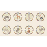 My Secret Garden Animal Panel 24" by Stacy Iest Hsu for Moda Fabrics