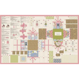 My Secret Garden Bunny Cottage Panel 36" by Stacy Iest Hsu for Moda Fabrics