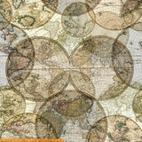 World Globes 108" by Whistler Studios for Windham Fabrics