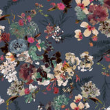 Perennial Slate Flora Jersey Knit