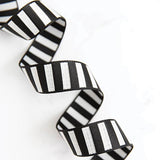 Bold Stripe Webbing Black/White 1.5 Inch By The Yard