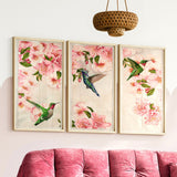 Spring Hummingbirds Tiling Scene OESD