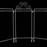 Tabletop White Tri-Stand Hanger 4"x9"