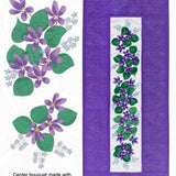 Forget Me Not, Violet! Table Runner Pattern