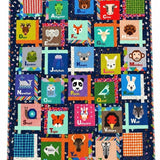 Animal Alphabet Dancing Corners Quilt Kit 44" x 52"