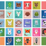 Animal Alphabet Panel 36 inches by Lewis & Irene