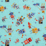 Astrobots Flannel by Robert Kaufman