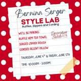 BERNINA Serger Style Lab: Ruffles, Zippers and Cording