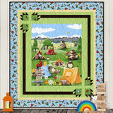 Barron Goes Camping Paws for Fun Quilt Kit 63" x 71"