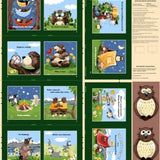 Barron Goes Camping Storybook Panel 36" by Susybee for Clothworks