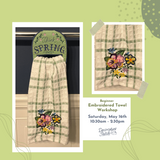 Beginner Embroidered Towel Workshop