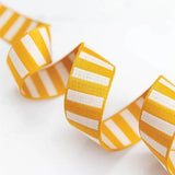 Bold Stripe Webbing 1.5 inch Cactus/Off White By The Yard