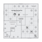 CGR Log Cabin Trim Tool Two 6" & 12" Blocks Quilt Ruler
