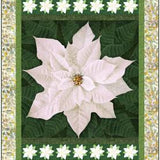 Holiday Poinsettia White Pattern