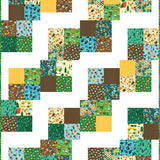 Campground Critters Farmhouse Blues Quilt Kit 60”x75”