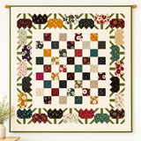 Chelsea Garden Flower Patch Quilt Kit 48" x 48"