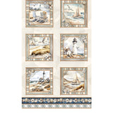 Coastal Escape Panel 24 inches by Nicole DeCamp for Benartex