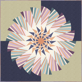 Cotton Shot Twirl Quilt Kit 70 1/2 inches x 70 1/2 inches