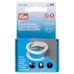 Eyelets & Washers 11mm Silver 20Ct.