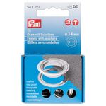 Eyelets & Washers 14mm Silver 15ct.