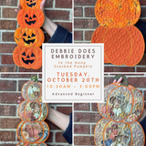 Debbie Does Embroidery: In the Hoop Stacked Pumpkin