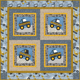 Diggers & Dozers Under Construction Quilt Kit 61" x 61"