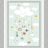 Dream Drifters Crib Quilt Grey Version Quilt Kit 36" x 46"