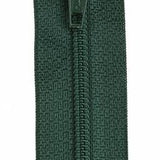 14" All-Purpose Forest Green Poly Coil Zipper