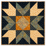 Golden Feathers La Stella Quilt Kit 42” x 42”