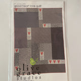 Good Heart Love Quilt Pattern by Olive Grace Studios