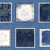 Hanukkah Lights Panel 18" by Jetty Home for P&B Textiles