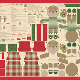 Holiday Cheer Reindeer Stuffies 36 inch Panel by Stacy Iest Hsu for Moda