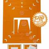 Orange Pop Rulers, Rectangle Set