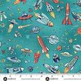 Orbit by Makower UK for Andover Fabrics