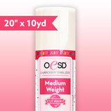 OESD Medium Weight CutAway White 20" x 10yd