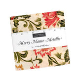 Merry Manor Metallic Charm Pack by Moda