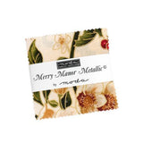Merry Manor Metallic Mini Charm Pack by Moda