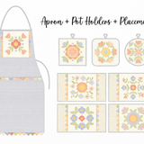 Pastel Prairie Kitchen Accessories Blue Version Kit