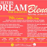 Quilters Dream Blend Queen Batting 108"x93"