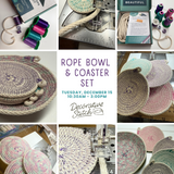 Rope Bowl and Coaster Set