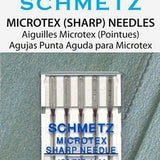 Schmetz Microtex Assorted Needles 60/70/80