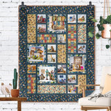 Secret Life Of Squirrels IV Squirrely Tiles Quilt Kit 45" x 57"