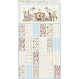 Silent Night Advent Calendar Panel 24" by Watercolour Heart for Moda