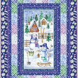 Snowflake Wishes Patched Promise Quilt Kit 51” x 71”