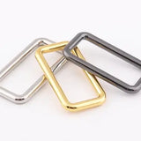 Square Ring Plated Metal 1.5 inch