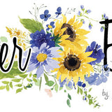 Sunflower Bouquets by Heatherlee Chan for Clothworks