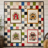 The Henhouse Chunky Charmer Quilt Kit 63 1/2"  x 72 1/2"