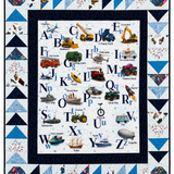 Things That Go From A to Z Go Round Quilt Kit 56" x 64"