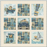 Traveling Teddies Show Off Quilt Kit 38" x 38"