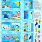 Under The Sea Storybook Panel 36" by Susybee for Clothworks